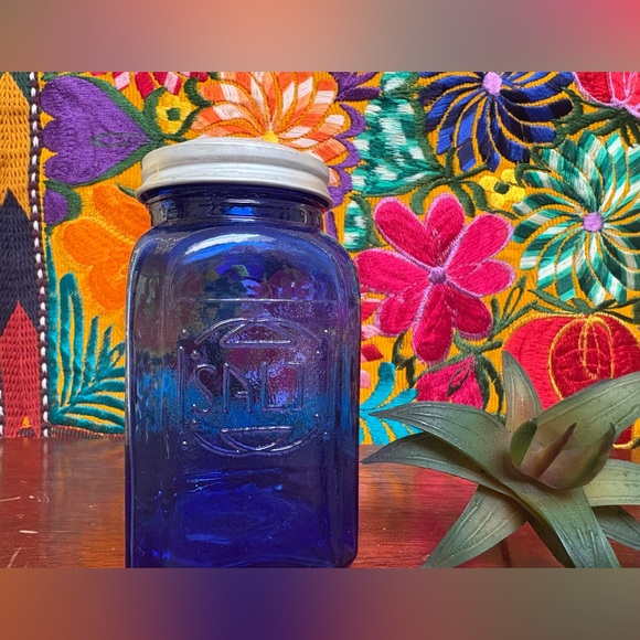Vintage Cobalt Blue Salt and Pepper Shakers - Picture 2 of 5